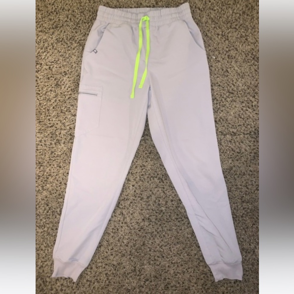 FIGS slate grey zamora joggers high waisted size small tall